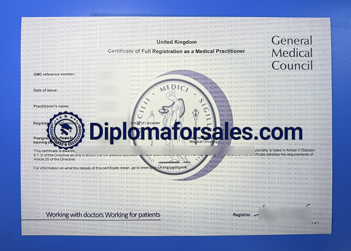 General Medical Council Certificate