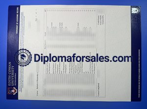 Edith Cowan University Transcript