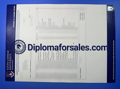 Edith Cowan University Transcript