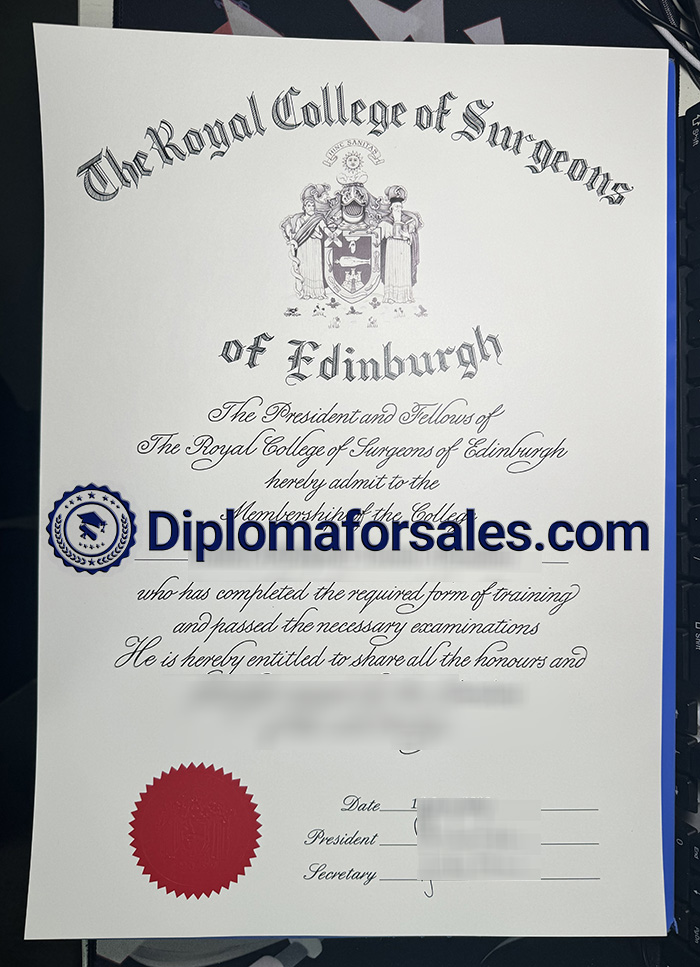 RCSEd Diploma, Royal College of Surgeons of Edinburgh Diploma RCSEd Diploma, Royal College of Surgeons of Edinburgh Diploma