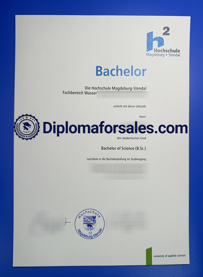 Hochschule Magdeburg-Stendal Urkunde