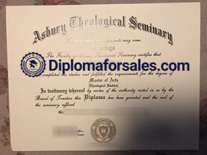 Asbury Theological Seminary Diploma
