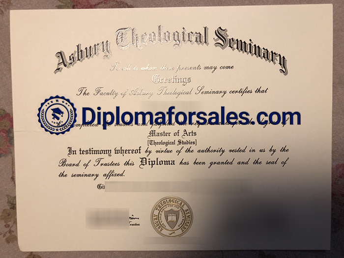 Asbury Theological Seminary Diploma