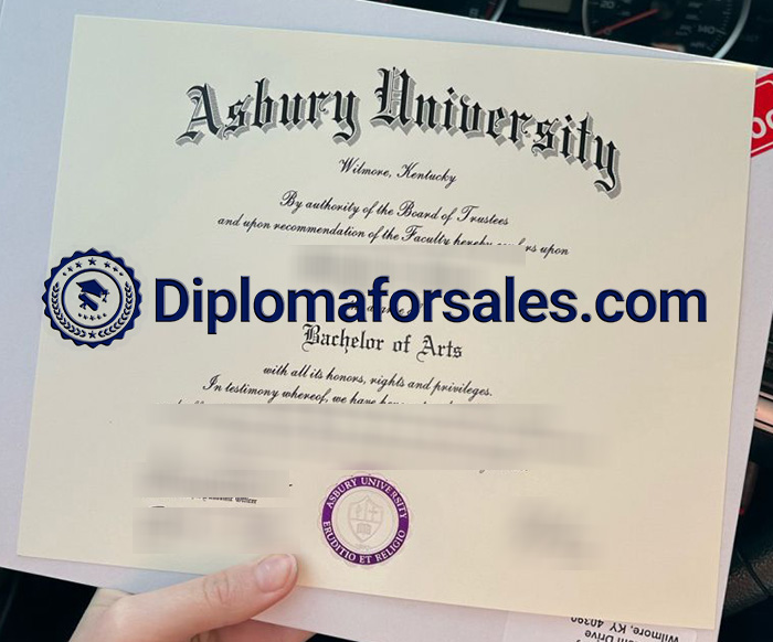 Asbury University Diploma