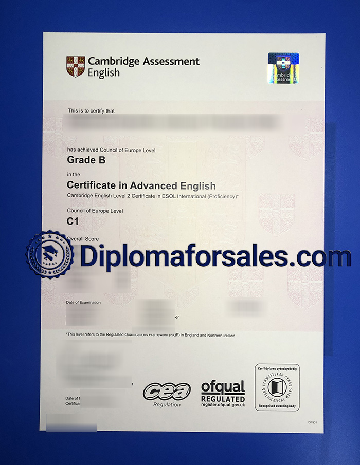 Cambridge CAE C1 Certificat