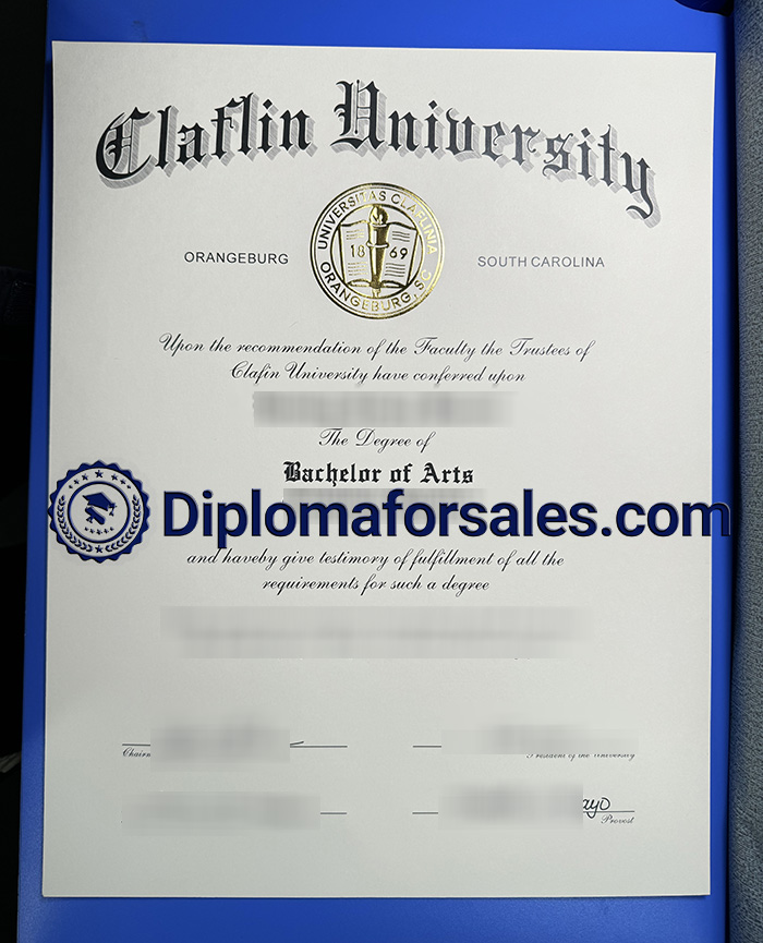 Claflin University Diploma