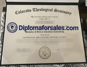 Colorado theological seminary Diploma