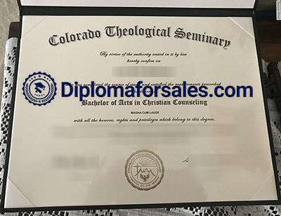 Colorado theological seminary Diploma