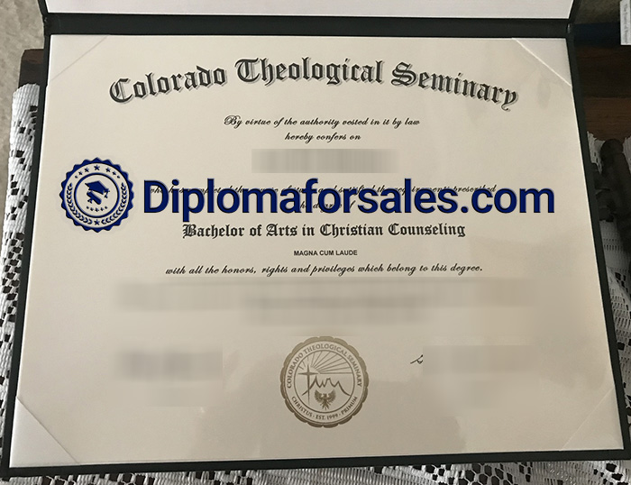 Colorado theological seminary Diploma