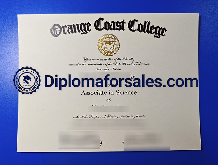 Orange Coast College Diploma