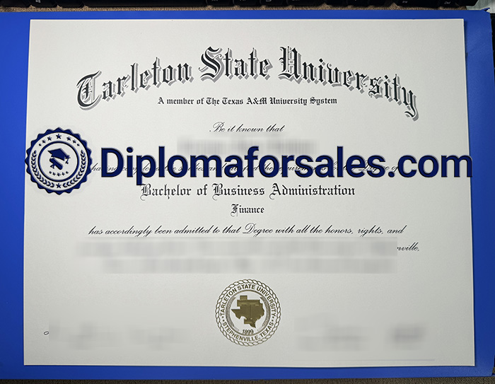 Tarleton State University Diploma