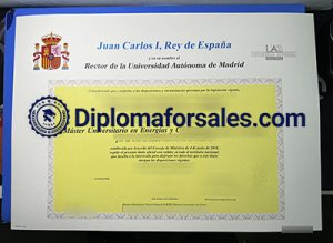 Universidad Autónoma de Madrid Diploma
