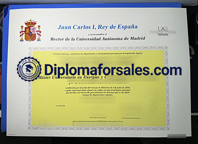 Universidad Autónoma de Madrid Diploma