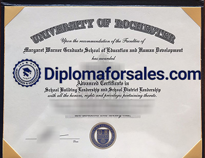 University of Rochester Diploma