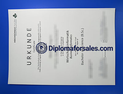 Hochschule Fulda Urkunde