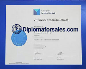 Collège de Maisonneuve Diploma
