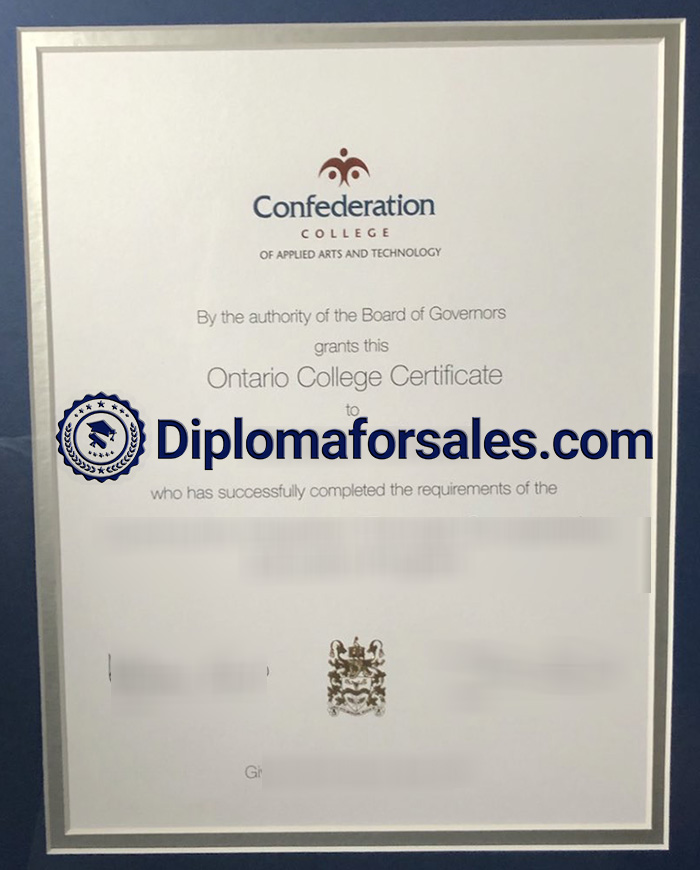 Confederation College Diploma Confederation College Diploma
