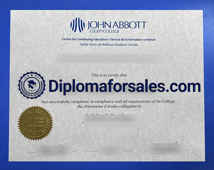 John Abbott College Diploma John Abbott College Diploma
