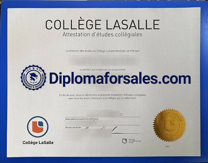LaSalle College Diploma, Collège LaSalle Diploma