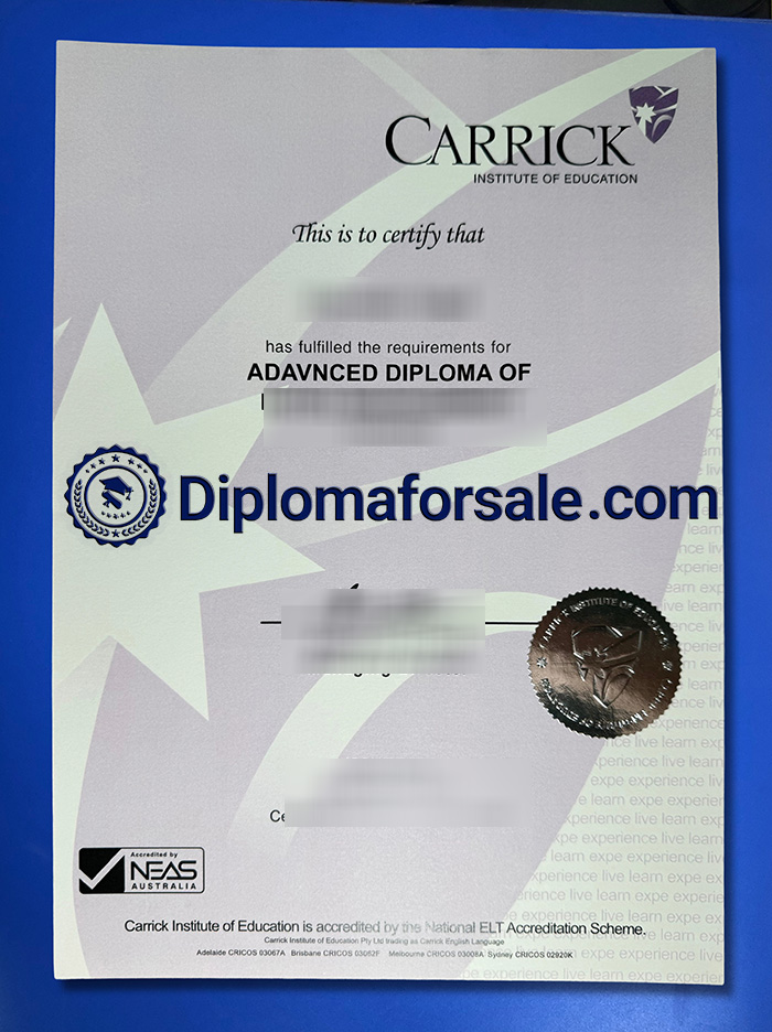 Carrick Institute of Education Diploma