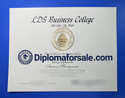 LDS Business College Diploma