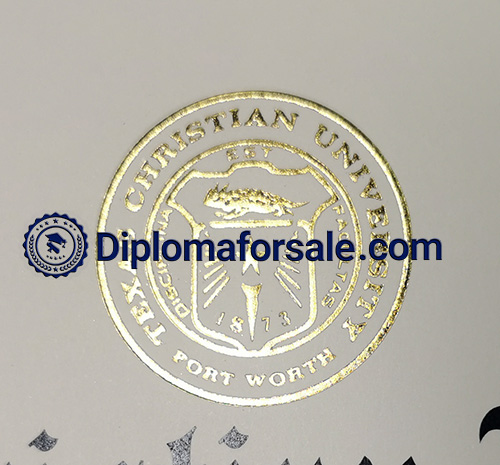 TCU Diploma seal