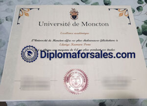 Université de Moncton Diploma