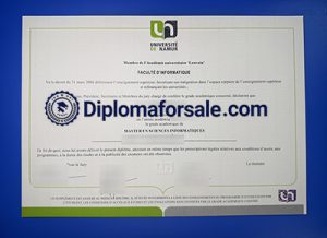 Université de Namur Diploma