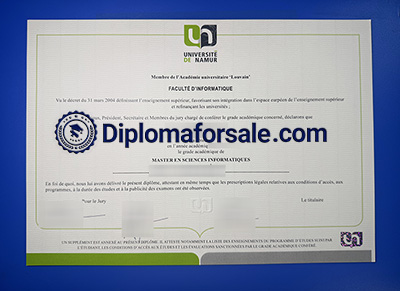 Université de Namur Diploma