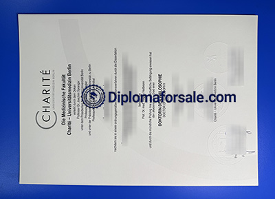 Charité – Berlin University Medicine Urkunde