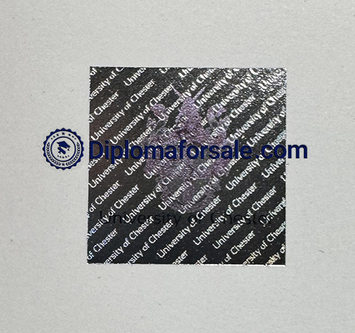 University of Chester Degree Hologram Security University of Chester Degree Hologram Security