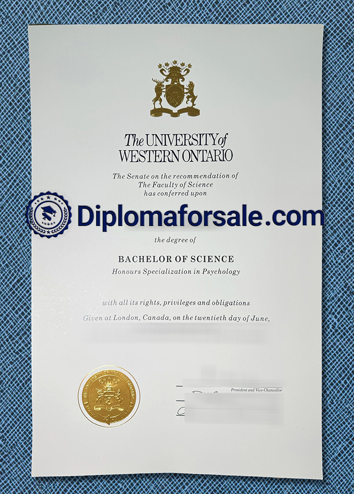 University of Western Ontario Diploma, UWO Diploma University of Western Ontario Diploma, UWO Diploma