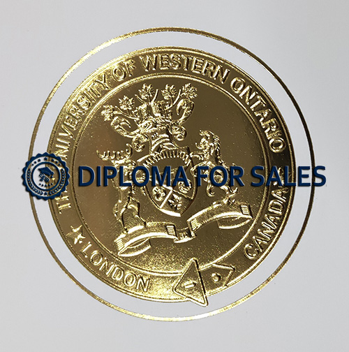 University of Western Ontario Diploma seal University of Western Ontario Diploma seal